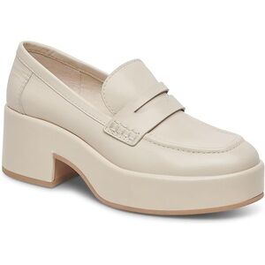 Women's Cream Loafer Shoes